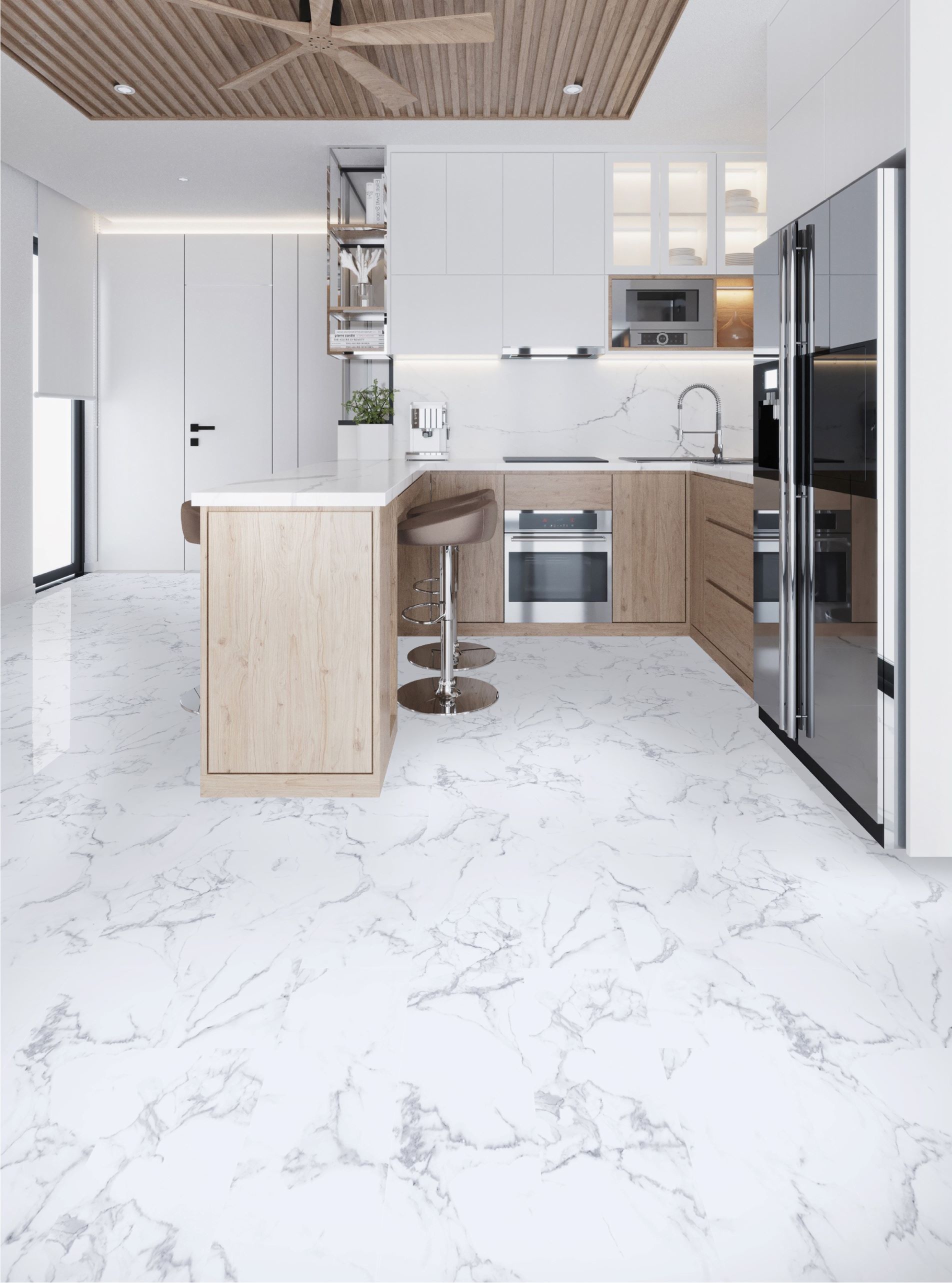 TUMBLED CARRARA MARBLE